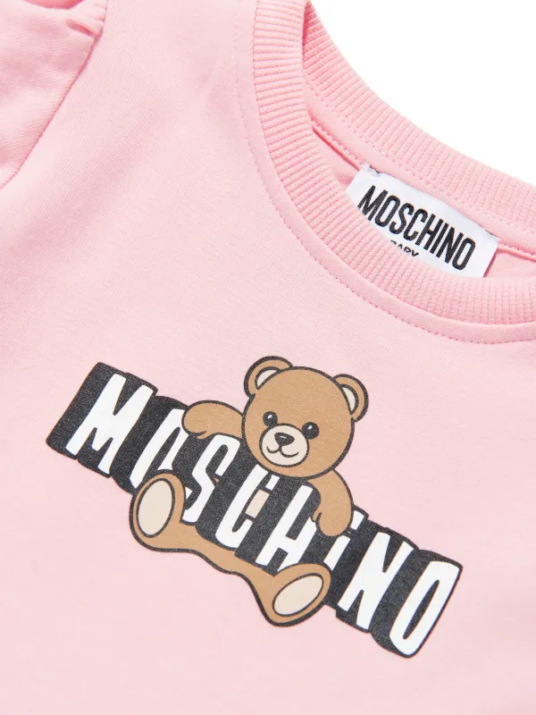Moschino Kids テディベア ワンピース | ピンク | FARFETCH JP