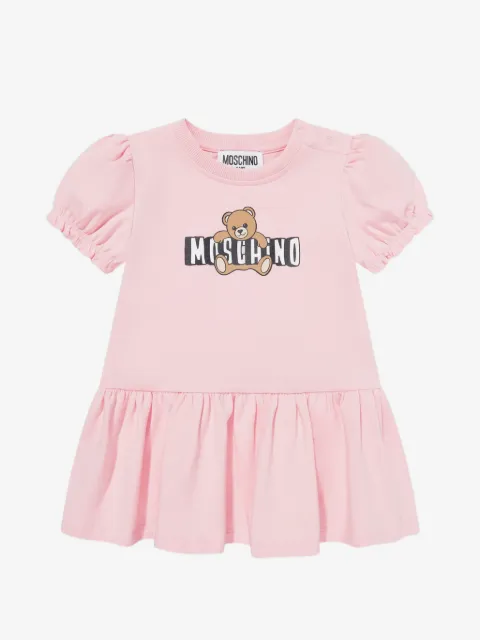 Moschino Kids vestido con motivo Teddy Bear