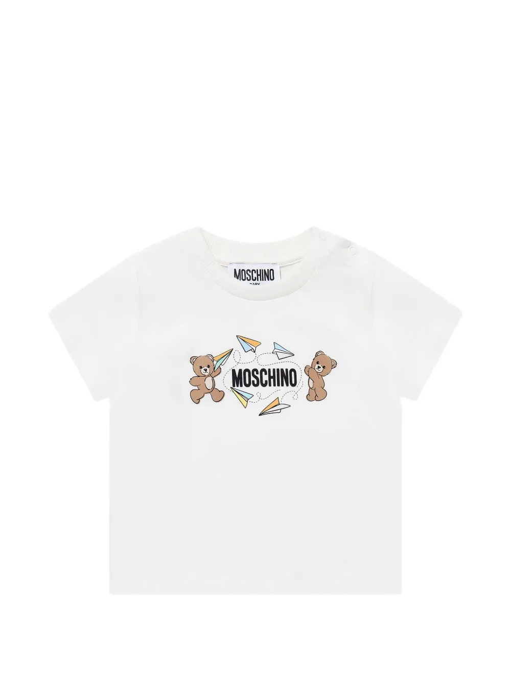 Moschino Kids graphic-print T-shirt - Bianco