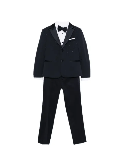 Colorichiari trimmed embellished suit