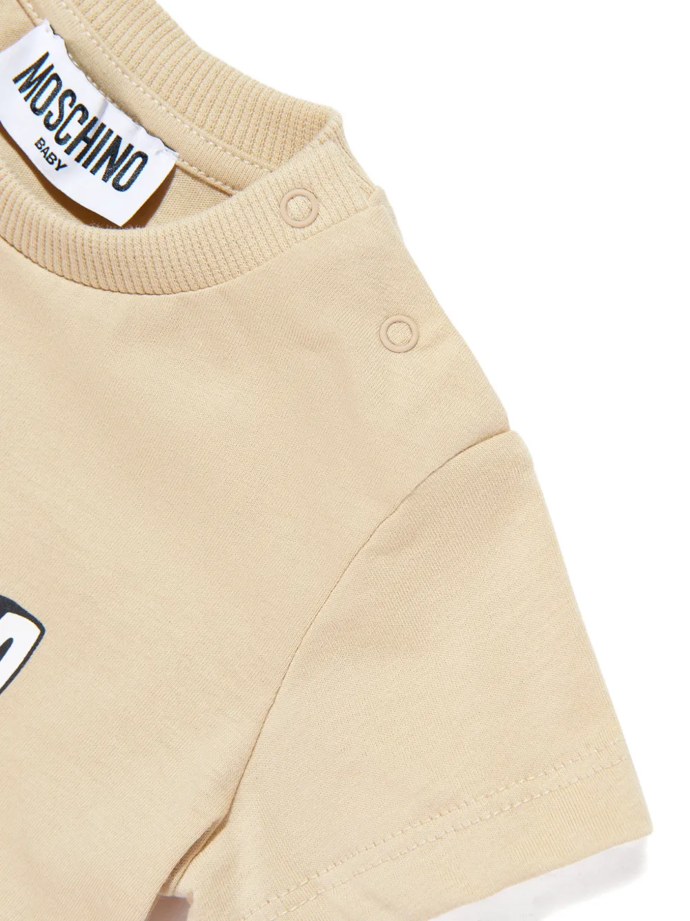 Moschino Kids T-shirt met teddybeerprint Beige