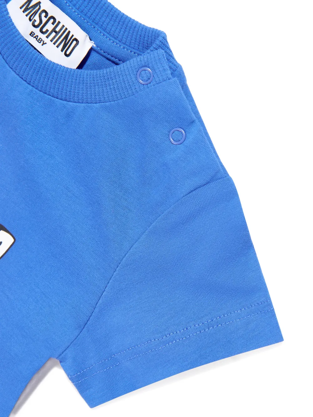 Moschino Kids T-shirt met grafische print Blauw