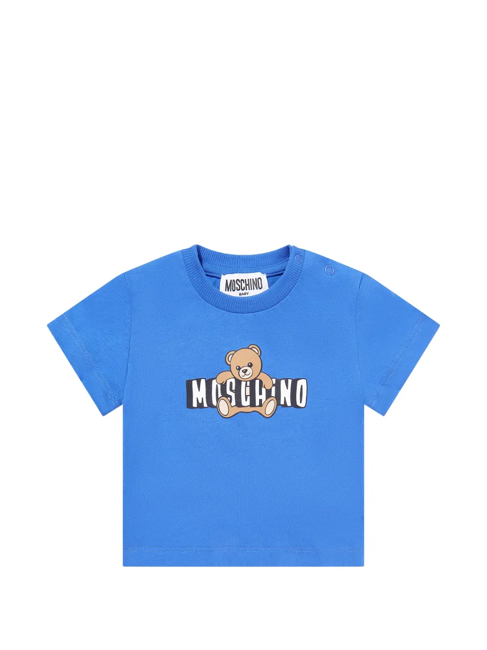 Moschino Kids graphic-print T-shirt - Blu
