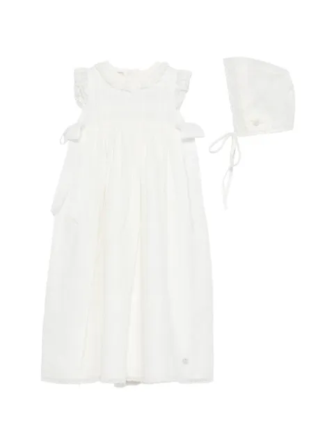 Paz Rodriguez lace ruffle dress (set of two)