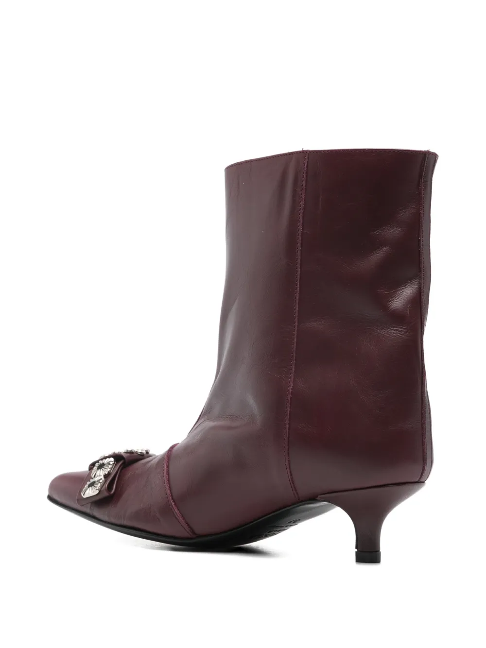 Toga Pulla Leren laarzen verfraaid met neus Rood