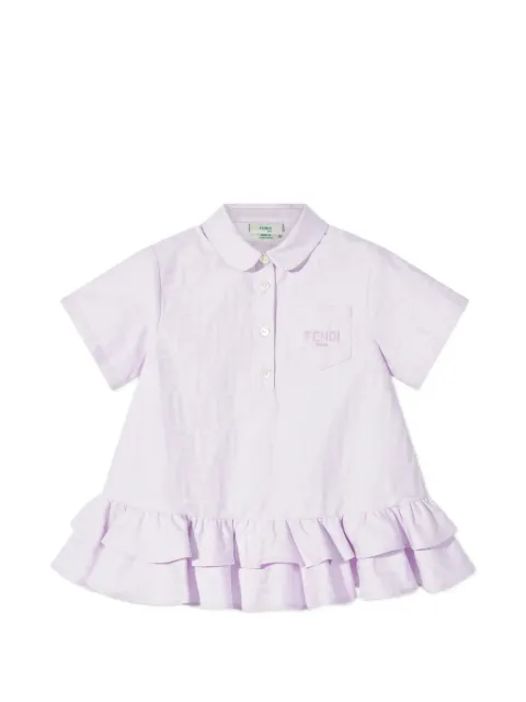 Fendi Kids Kleid mit Rüschen