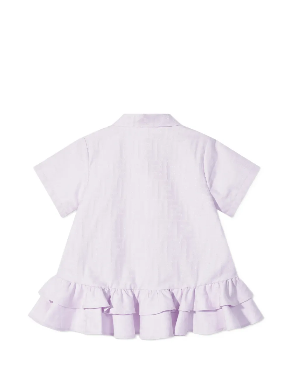Ruffled Buttoned Dress