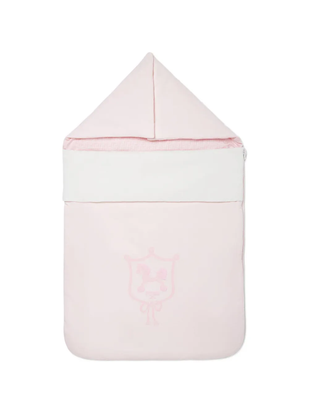 Fendi Kids embroidered-logo sleeping bag - Rosa