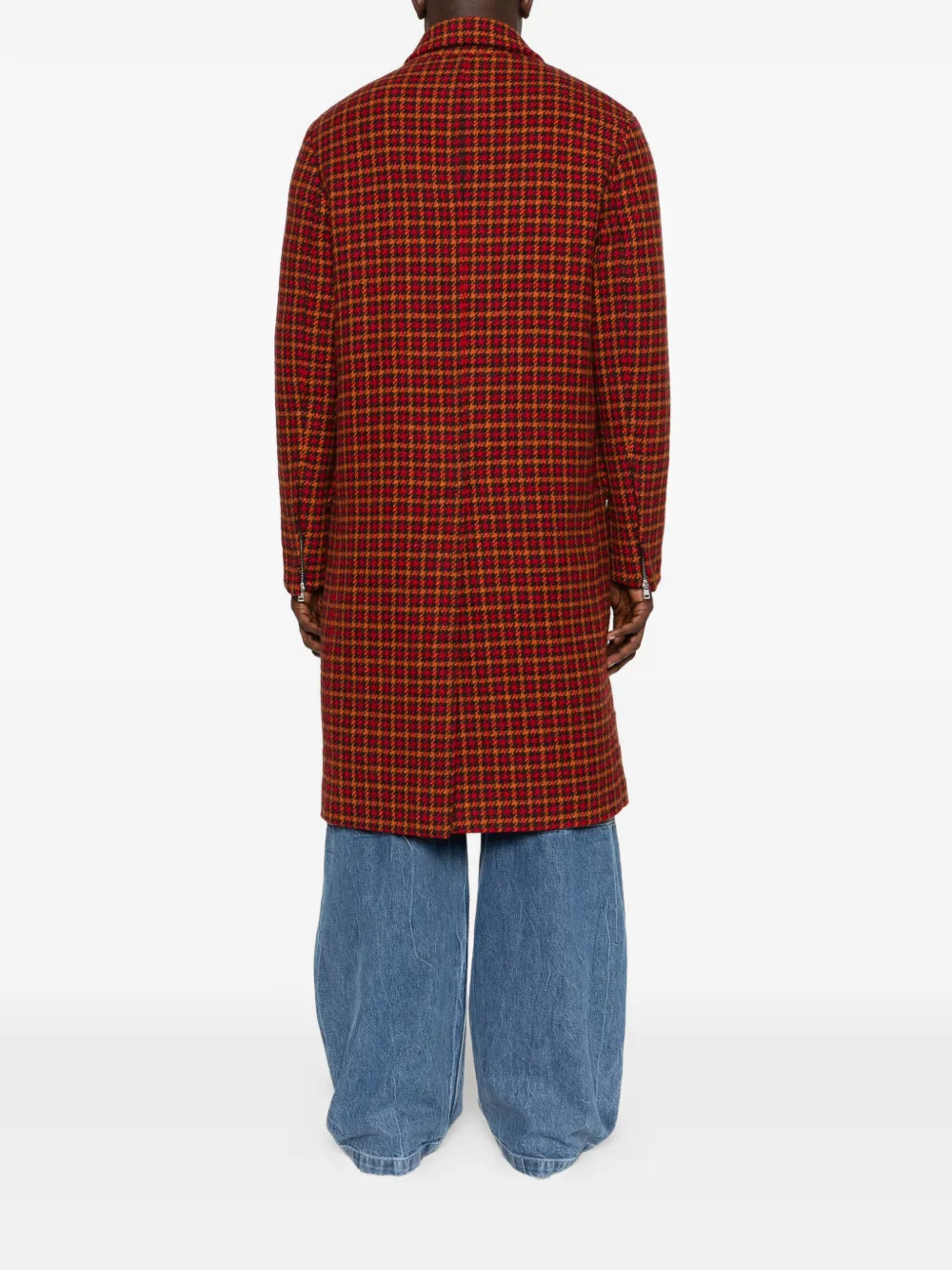 2017 Houndstooth Wool Coat