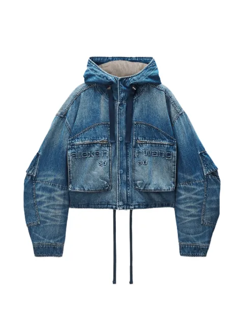 Alexander Wang hooded cargo cropped jacket