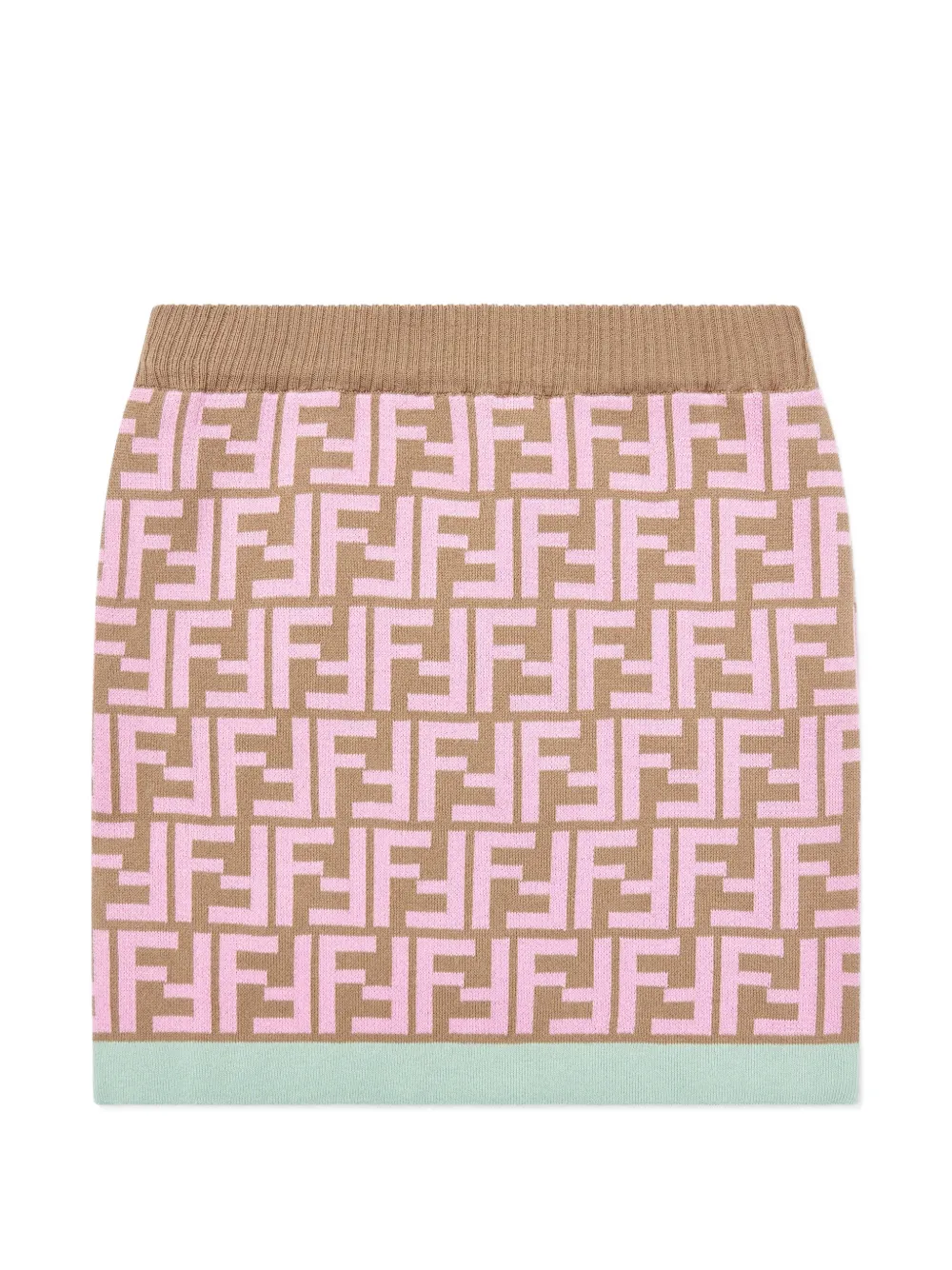 Fendi Kids FF-motif skirt - Marrone