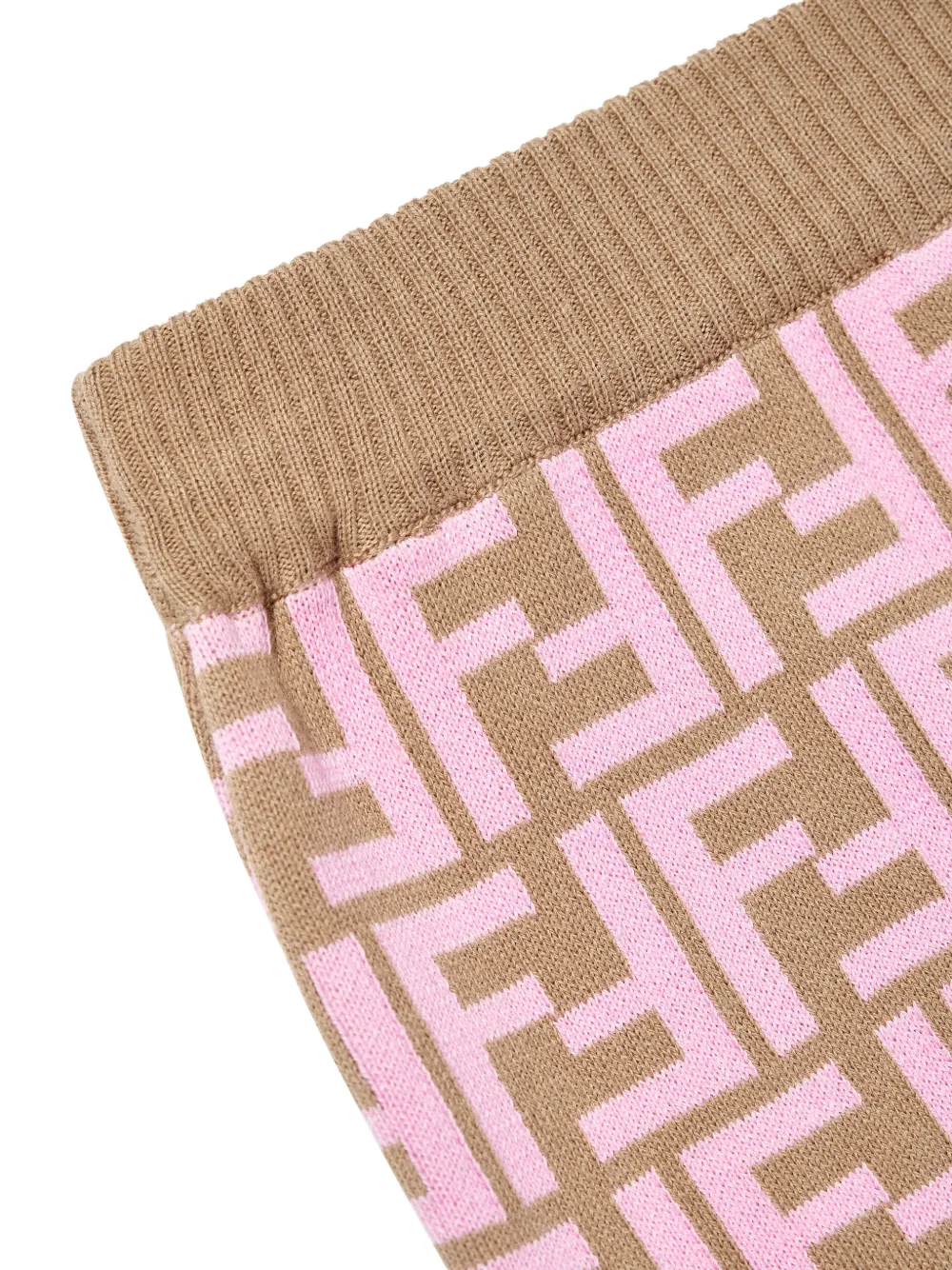 Fendi Kids Rok met FF-patroon Bruin