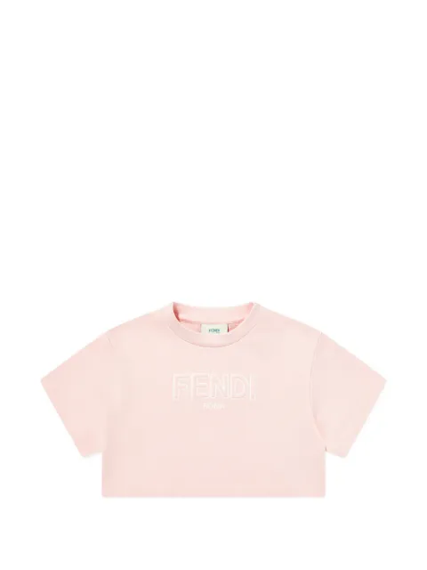 Fendi Kids logo-detail T-shirt