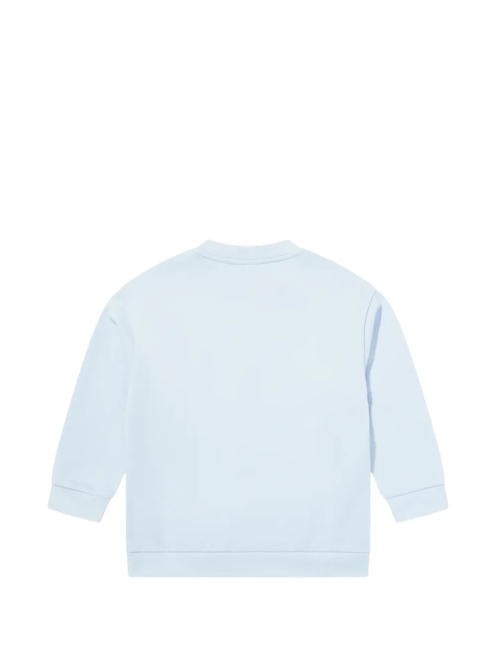 Fendi Kids Logo-detail Crew-neck Sweatshirt - Blue 