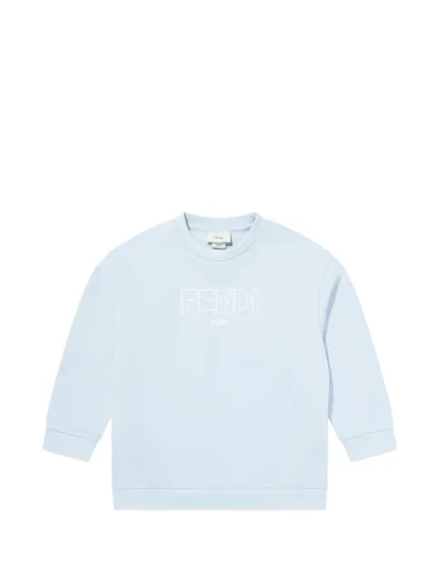 Fendi Kids sudadera con cuello redondo