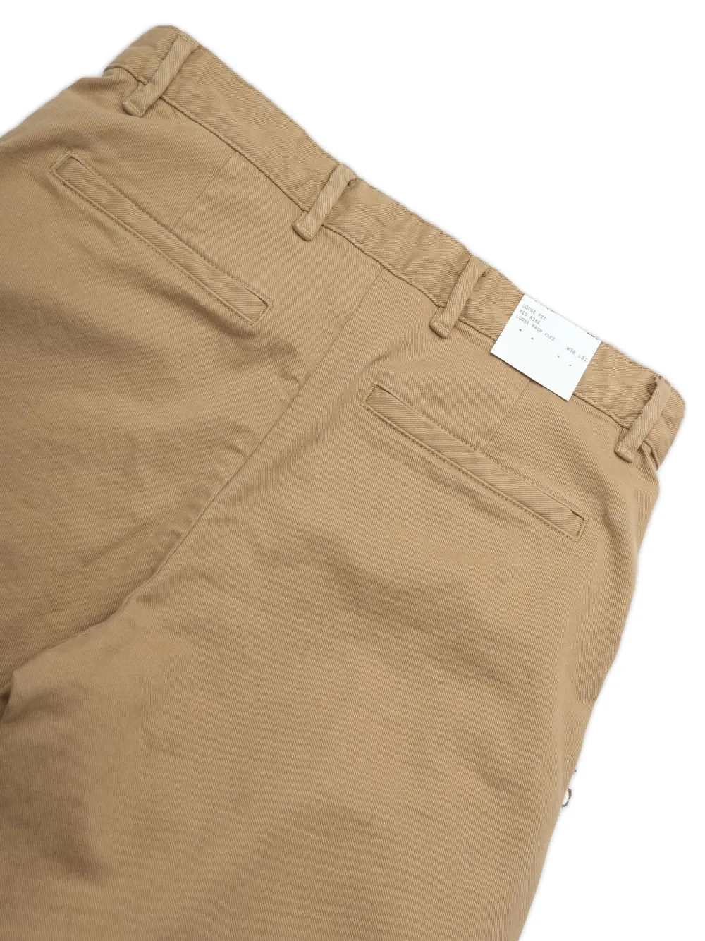  Selected Twill Loose-fit Trousers - Neutrals 