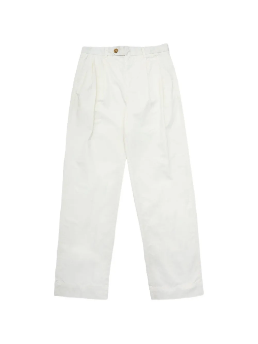 SELECTED Pantaloni Adam a gamba ampia - Bianco