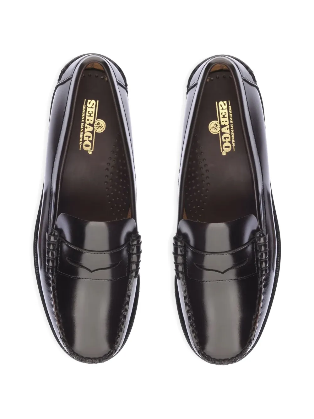 Sebago Dan leren loafers Bruin