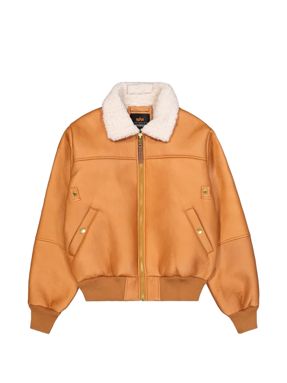 Alpha Industries B-15 Mod zip-up jacket – Brown