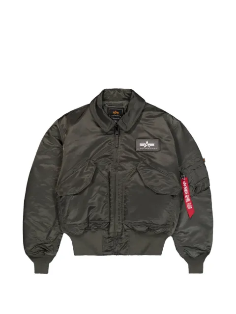 Alpha Industries CWU 45 embroidered bomber jacket
