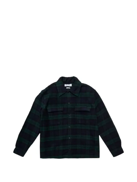 SAMSOE SAMSOE Sacastor X H flap-pocket check overshirt