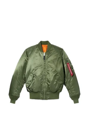 A BATHING APE® MA-1 グラフィック ボンバージャケット | グリーン