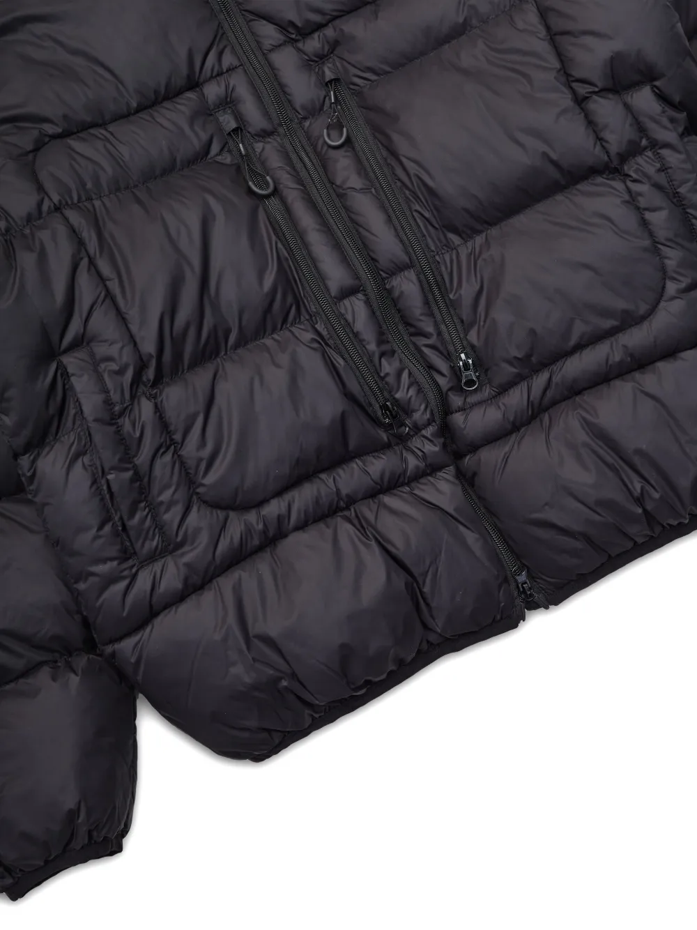 Iuter Hooded Zip Padded Jacket - Black 