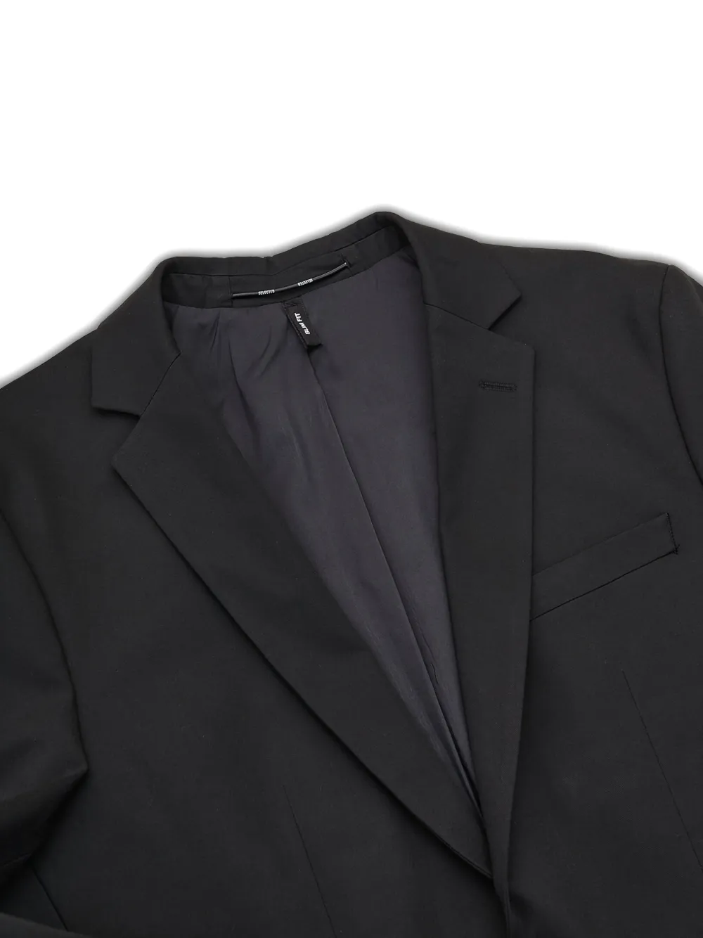 SELECTED Liam slim-fit blazer met twee knopen Zwart