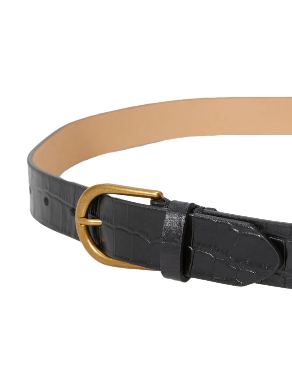  Selected Leather Belt - Black 