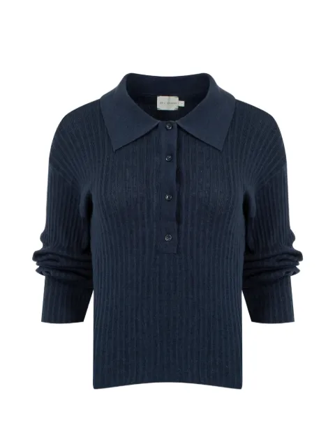 Deiji Studios blue polo top