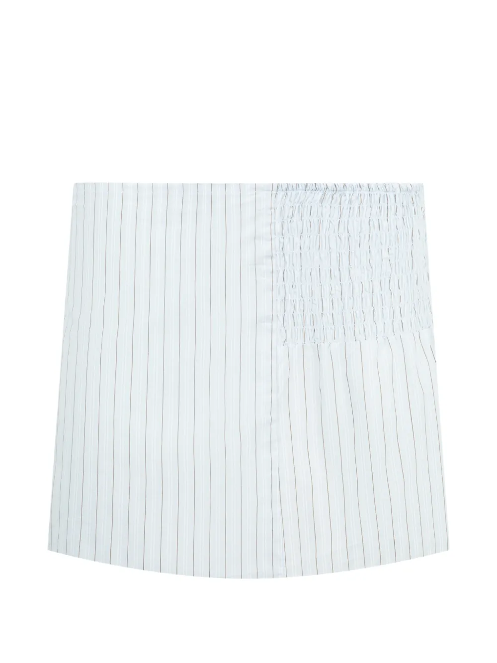 Deiji Studios striped-pattern mini skirt - Bianco
