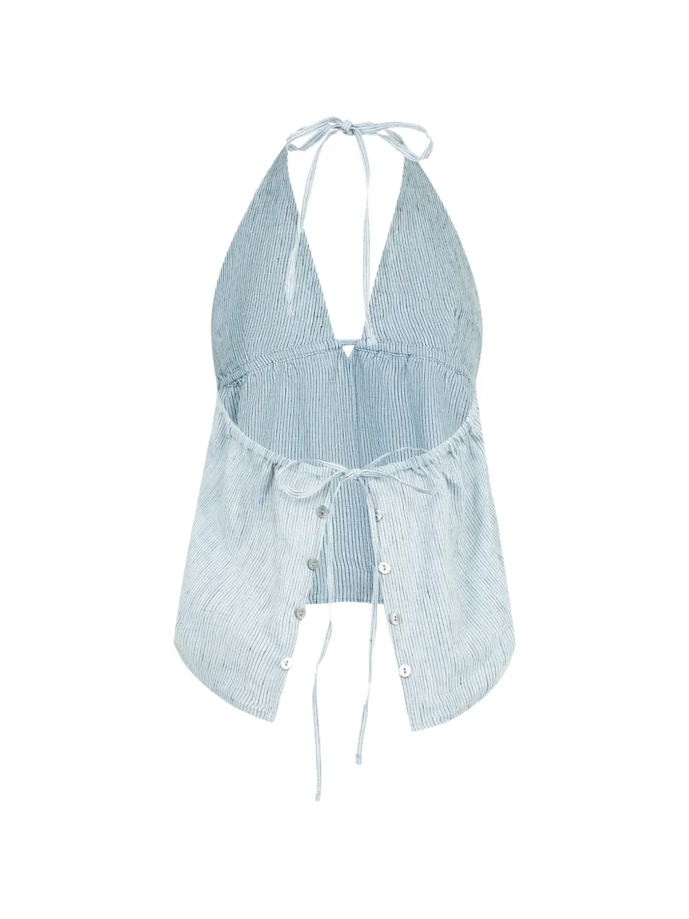  Deiji Studios Stripe-pattern Top - Blue 