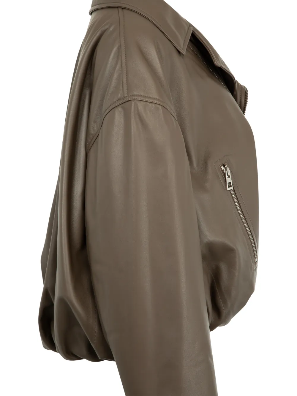  Loewe Belted Biker Jacket - Brown 