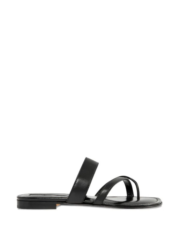 Manolo Blahnik Susa Strappy Sandals in Black