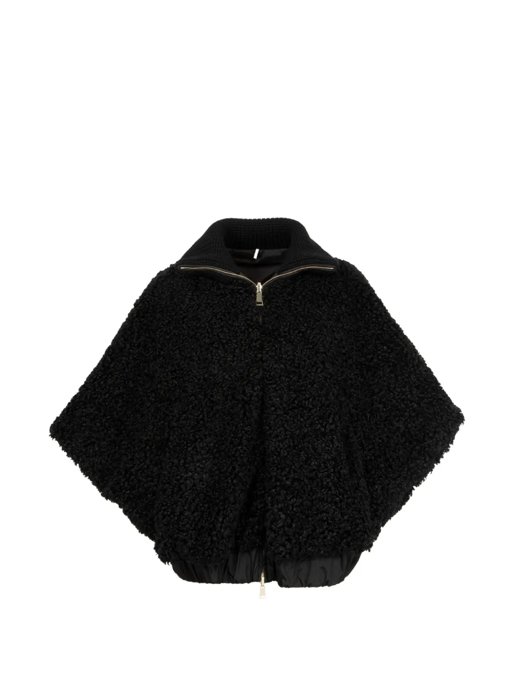 Moncler - Fleece cape met rits - dames - Stof