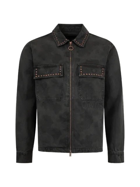 Pleasures studded chest-pocket overshirt