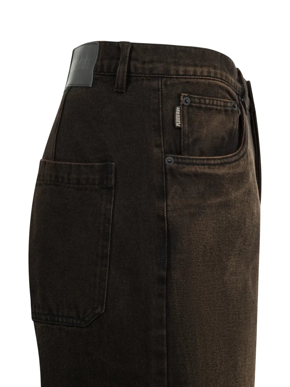Pleasures Oil baggy jeans Bruin