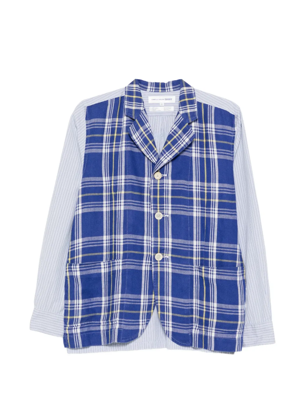 Comme Des Garçons Shirt shirt check jacket - Blu