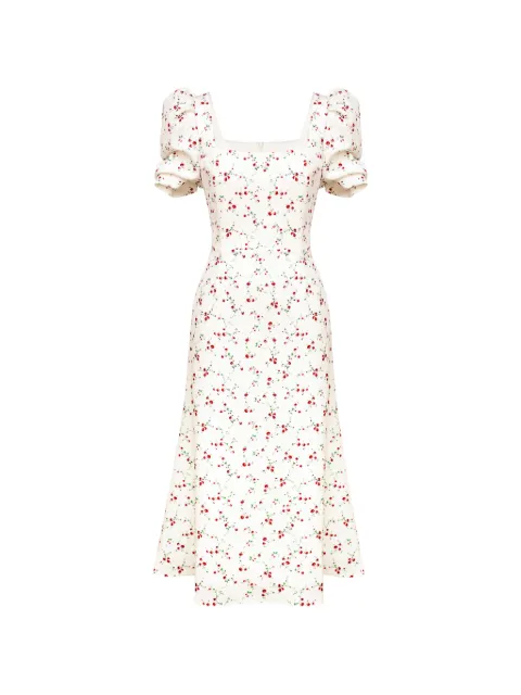 POST MERIDIEM square-neck midi dress