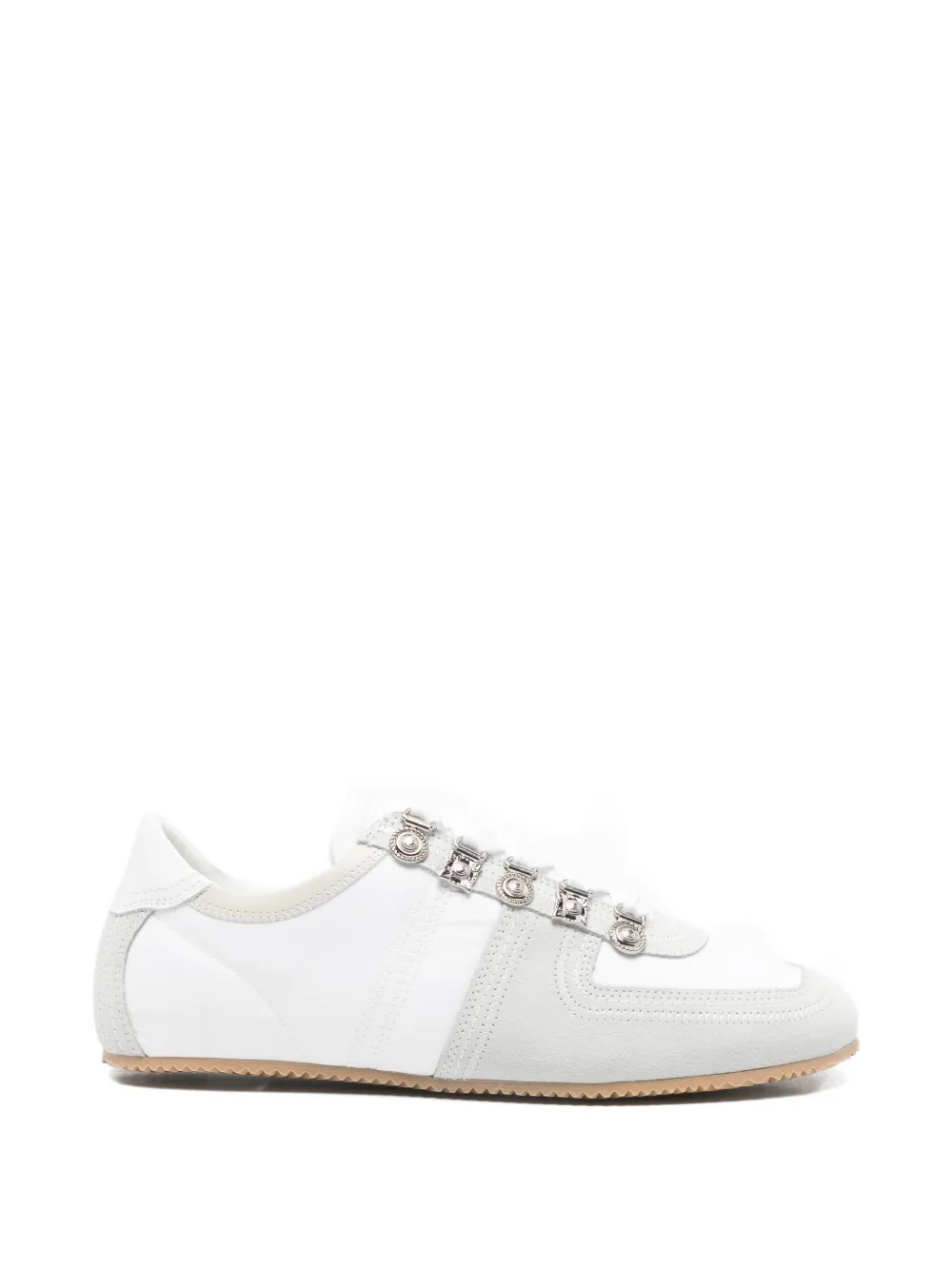 Toga Virilis embellished lace-up sneakers Wit