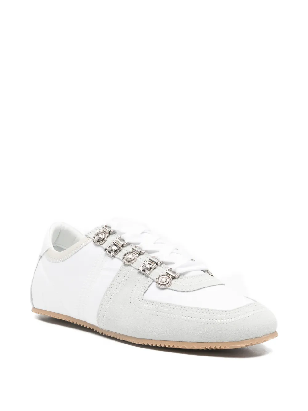 Toga Virilis embellished lace-up sneakers Wit