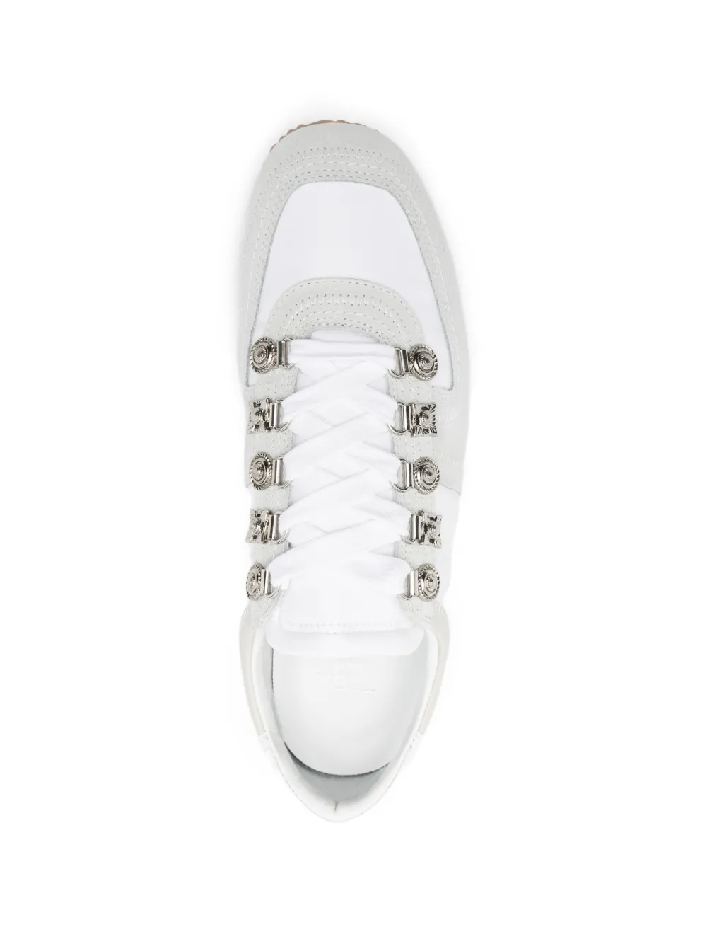 Toga Virilis embellished lace-up sneakers Wit