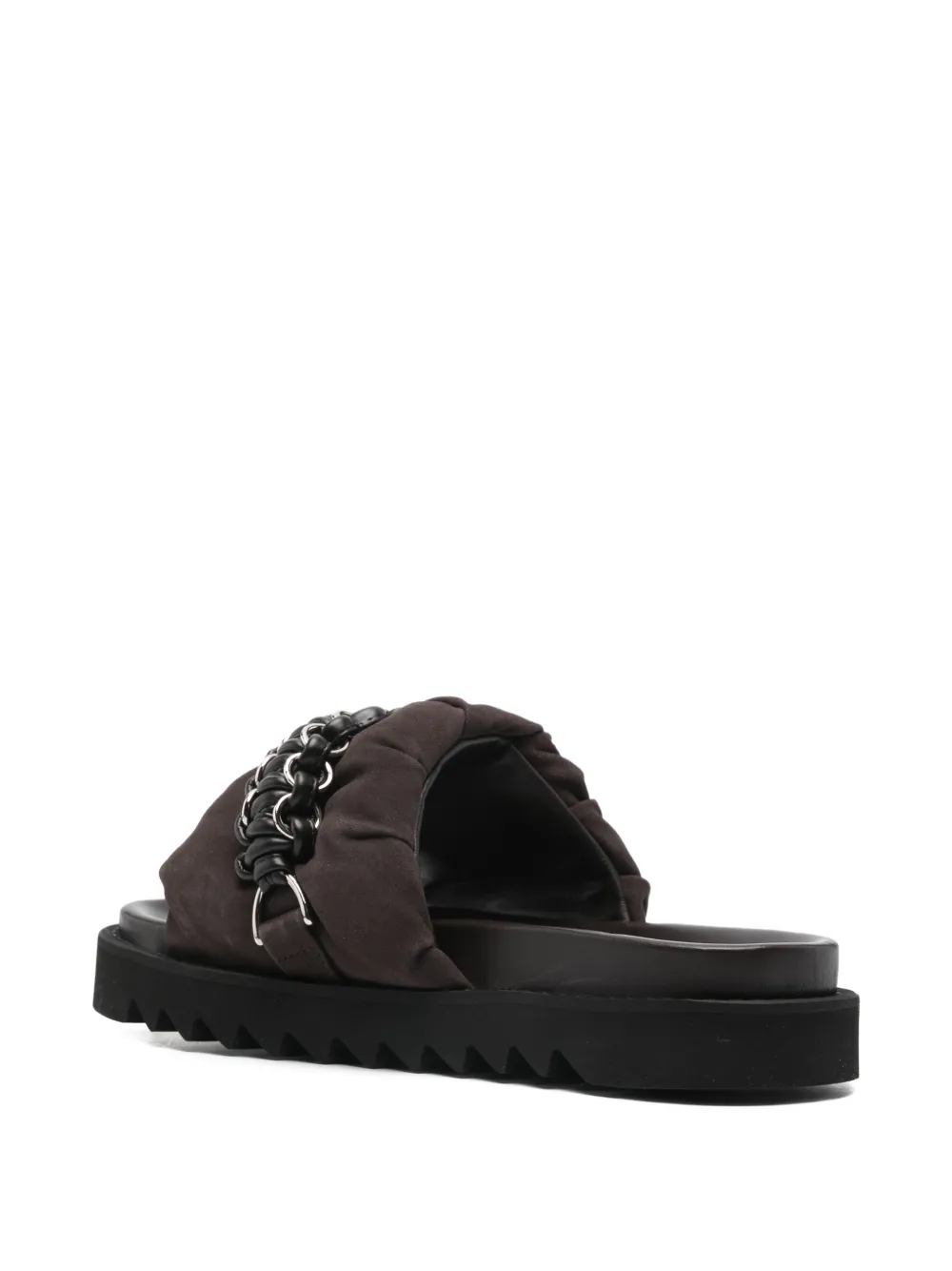 Toga Virilis chain-detail padded sandals Bruin