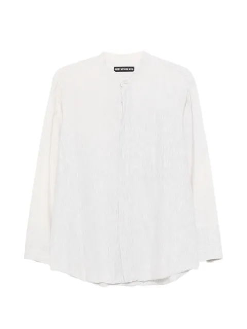 Issey Miyake Pre-Owned collarless shirt