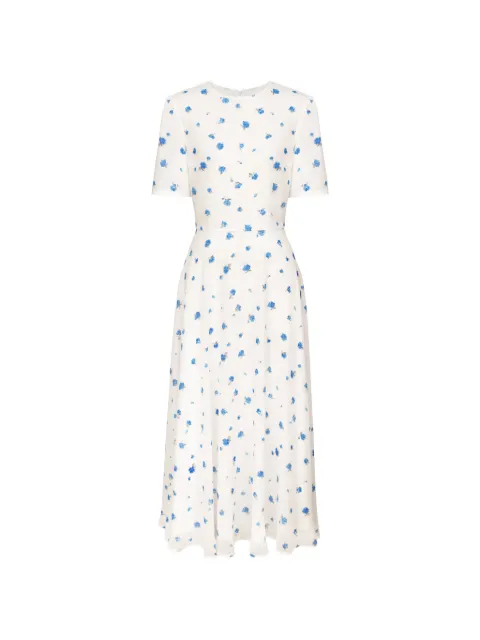 POST MERIDIEM floral-print short-sleeve midi dress