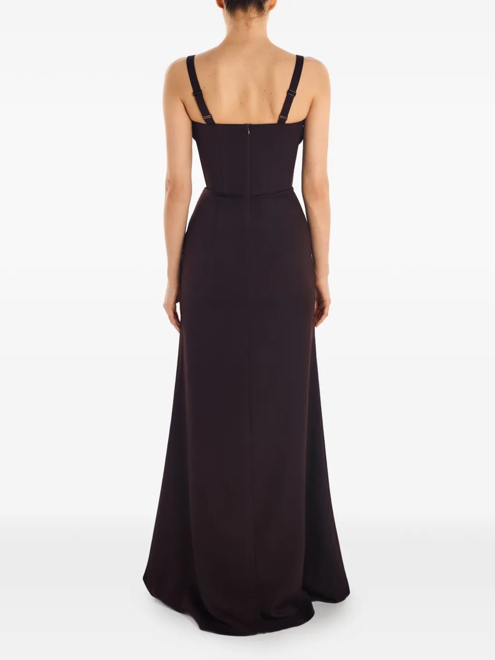 Gathered-Detail Maxi Dress