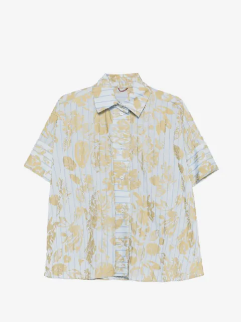 Antonio Marras floral-print striped shirt
