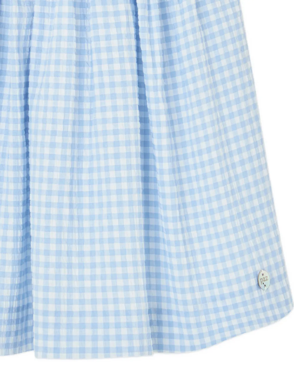  Paz Rodriguez Vestido A Cuadros Gingham - Azul 