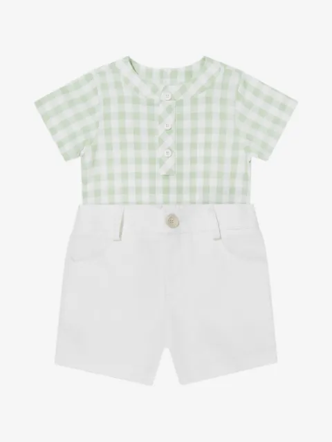Paz Rodriguez set de shorts con motivo de cuadros gingham