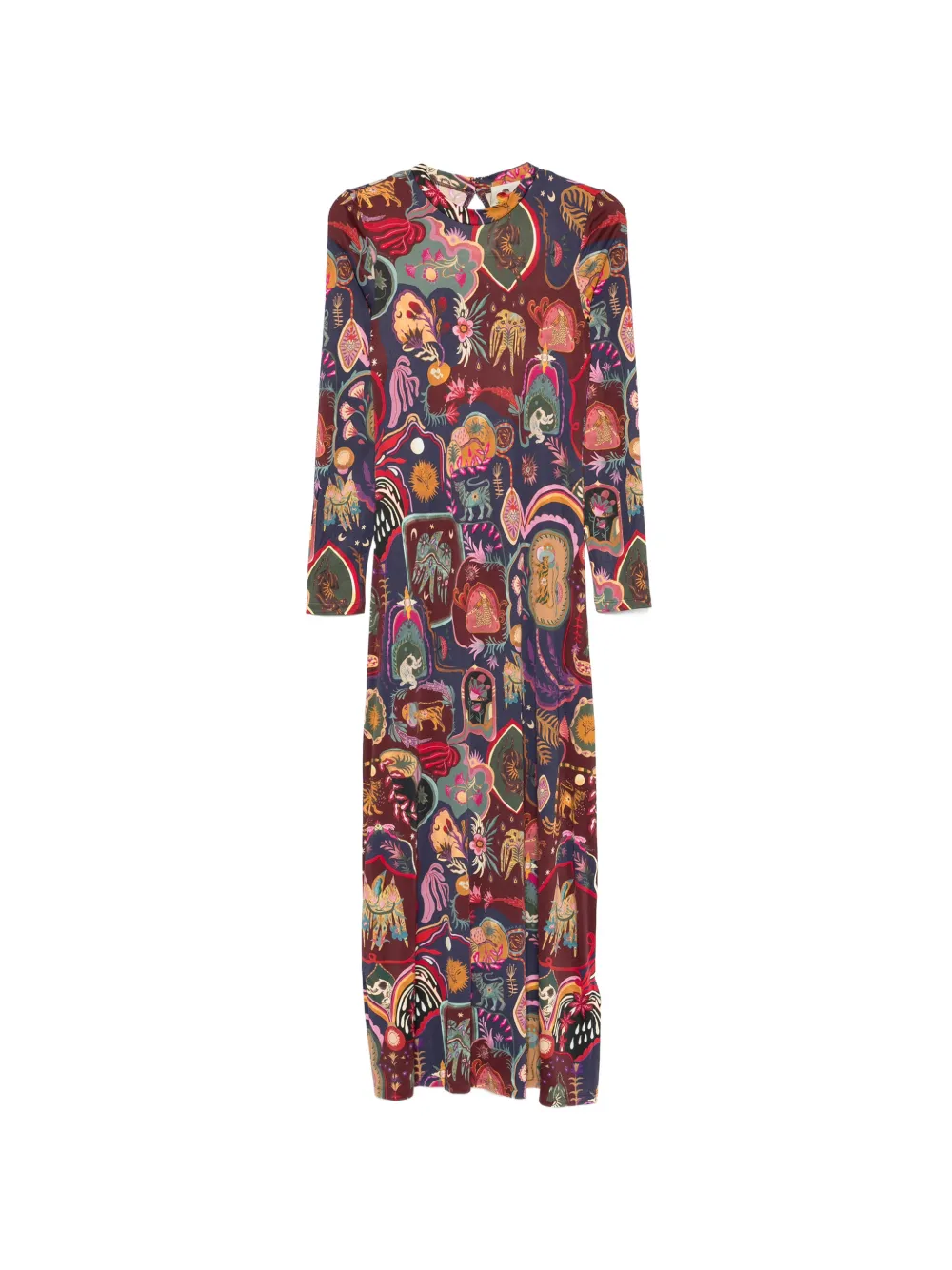 FARM Rio long-sleeve printed maxi dress - Viola